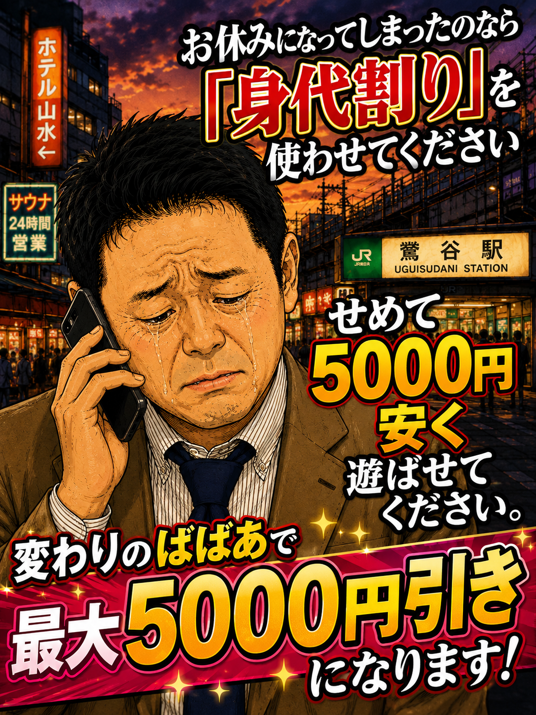 鶯谷人妻デリヘル【熟女の風俗最終章 鶯谷店】身代わりのばばあ